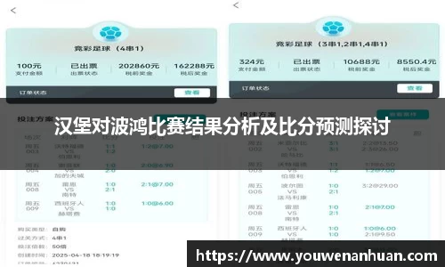 汉堡对波鸿比赛结果分析及比分预测探讨